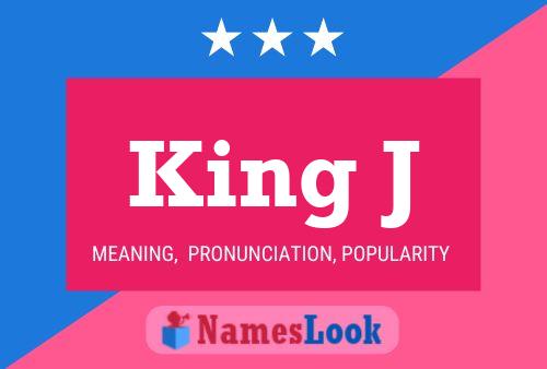 King J Name Poster