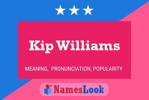 Kip Williams Name Poster