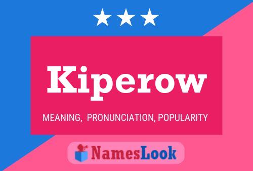 Kiperow Name Poster