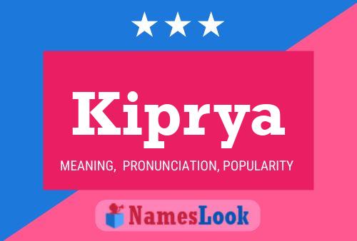 Kiprya Name Poster