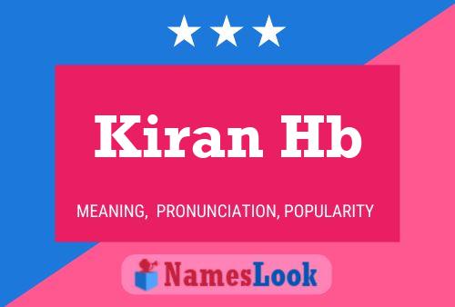 Kiran Hb Name Poster