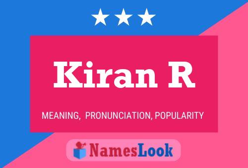 Kiran R Name Poster