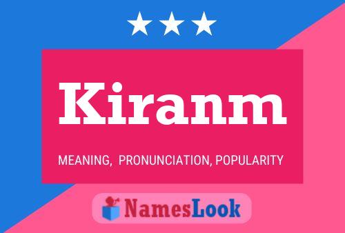 Kiranm Name Poster