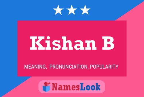 Kishan B Name Poster