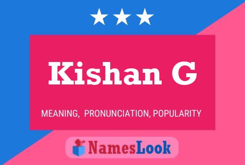 Kishan G Name Poster