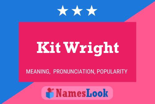 Kit Wright Name Poster