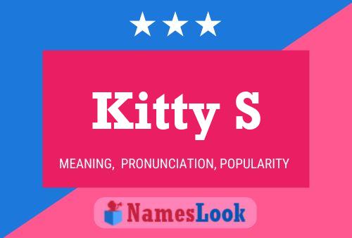 Kitty S Name Poster