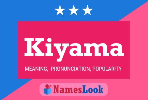 Kiyama Name Poster