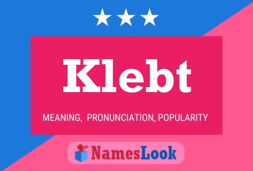 Klebt Name Poster