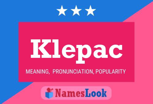 Klepac Name Poster