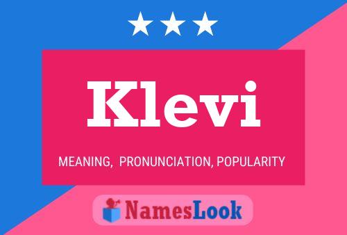 Klevi Name Poster