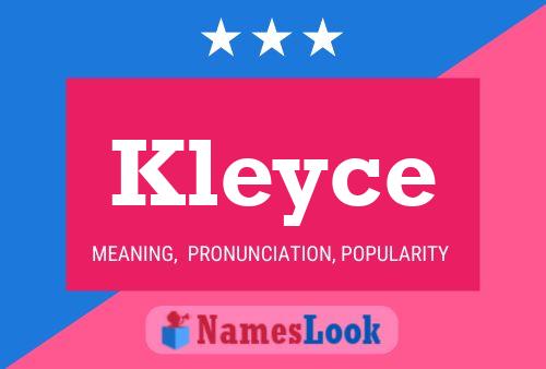 Kleyce Name Poster