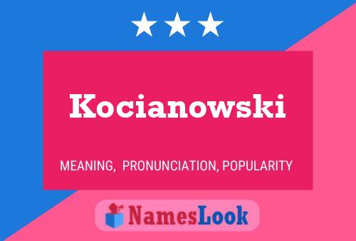 Kocianowski Name Poster