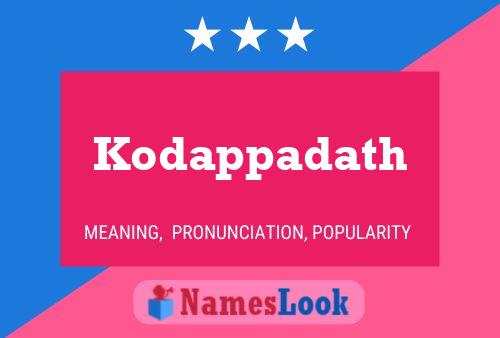 Kodappadath Name Poster