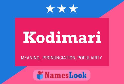 Kodimari Name Poster