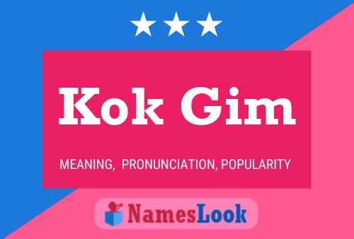 Kok Gim Name Poster