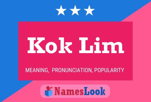 Kok Lim Name Poster