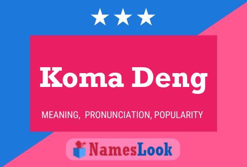 Koma Deng Name Poster