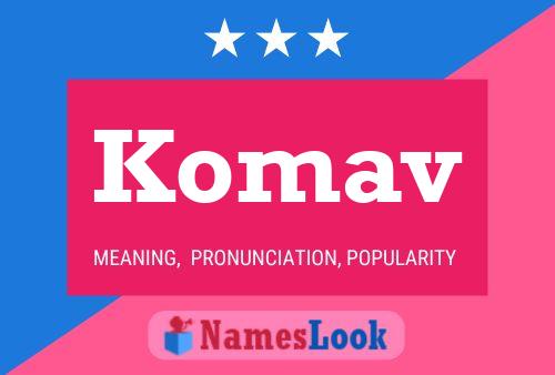 Komav Name Poster