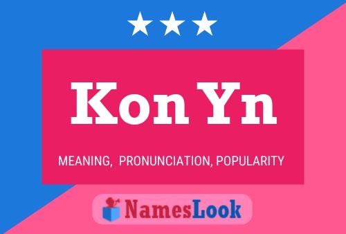 Kon Yn Name Poster