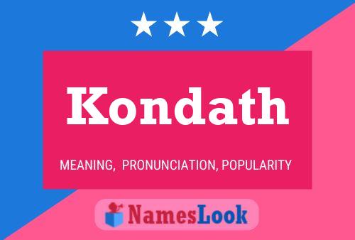 Kondath Name Poster