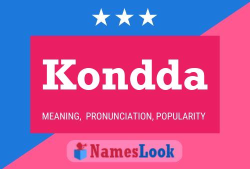 Kondda Name Poster