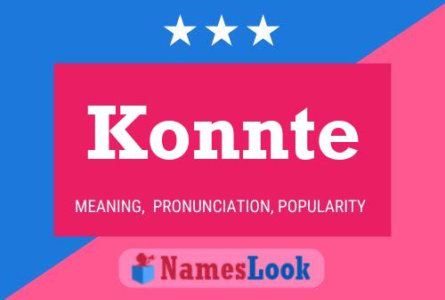 Konnte Name Poster