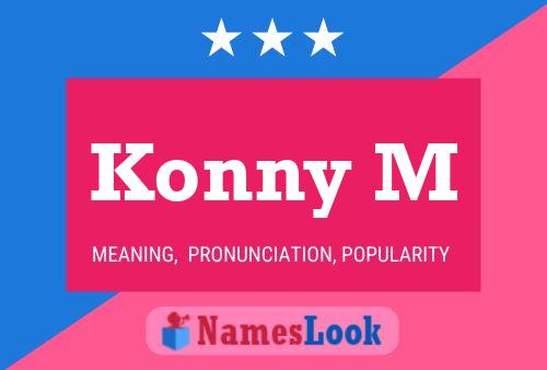 Konny M Name Poster