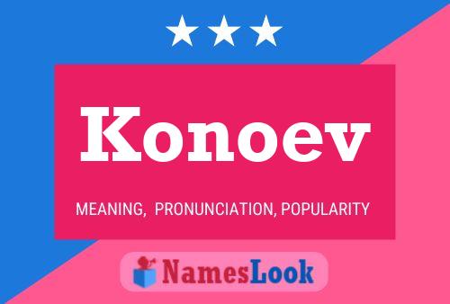 Konoev Name Poster