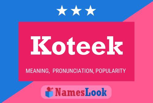 Koteek Name Poster