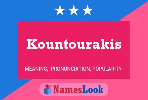 Kountourakis Name Poster