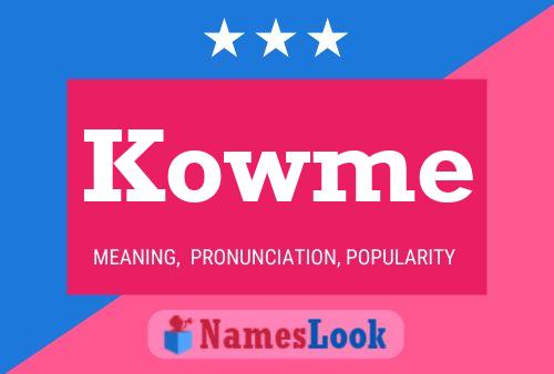 Kowme Name Poster