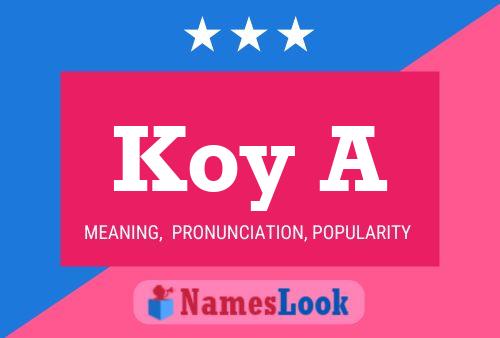 Koy A Name Poster