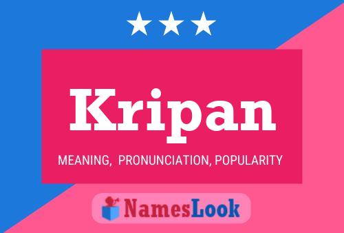 Kripan Name Poster