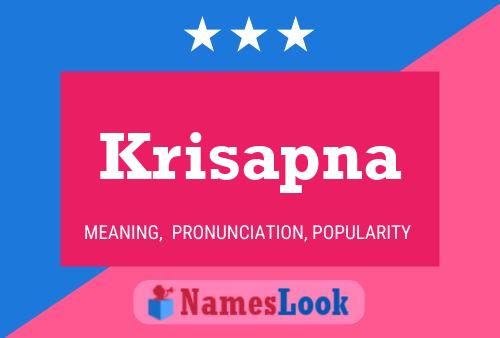 Krisapna Name Poster