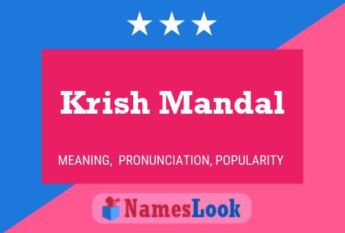 Krish Mandal Name Poster