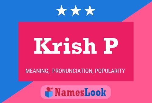 Krish P Name Poster