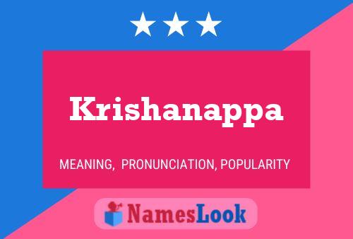 Krishanappa Name Poster