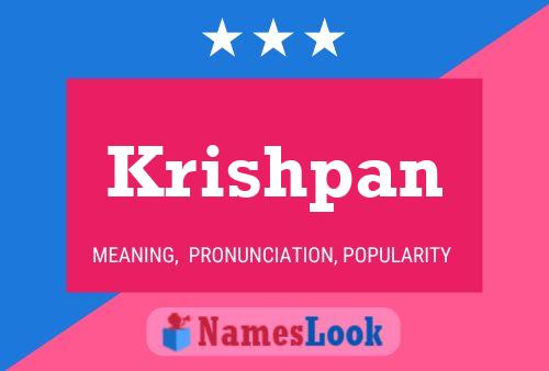 Krishpan Name Poster