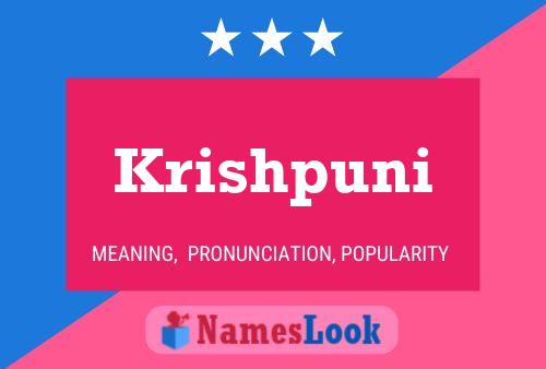 Krishpuni Name Poster