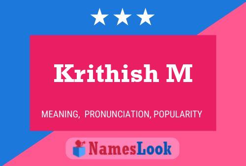 Krithish M Name Poster