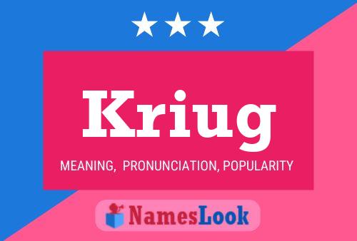 Kriug Name Poster