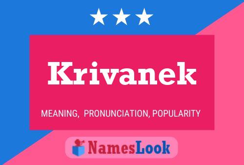 Krivanek Name Poster