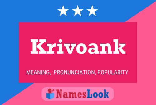 Krivoank Name Poster