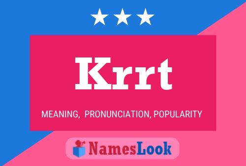 Krrt Name Poster