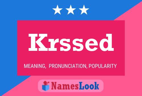 Krssed Name Poster