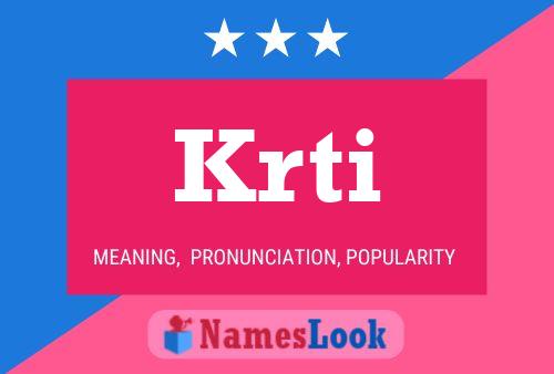 Krti Name Poster