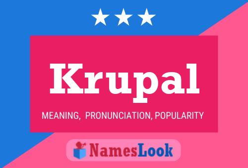 Krupal Name Poster