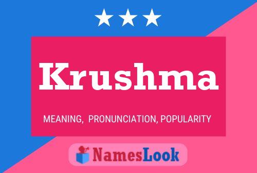 Krushma Name Poster