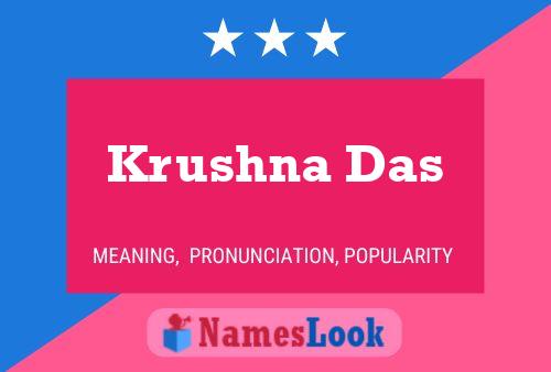 Krushna Das Name Poster